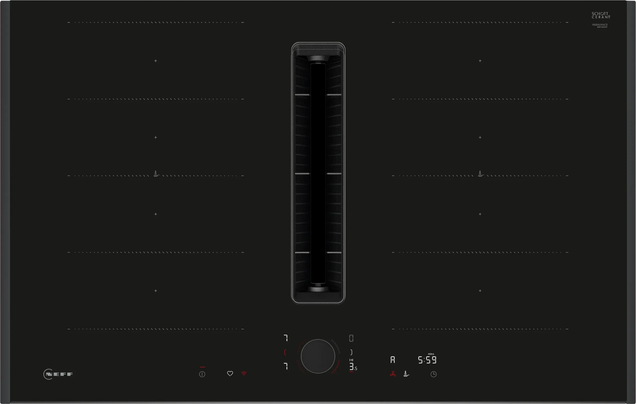 Neff V68AUX4C0 N 90 indukciona ploča sa integrisanim aspiratorom za kuvanje W80cm