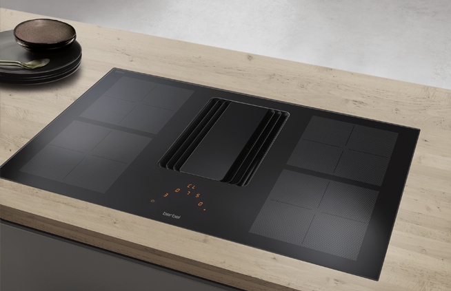 Berbel Downline compact indukcione ploče za kuvanje sa integrisanim aspiratorom W80 cm - Slika 2