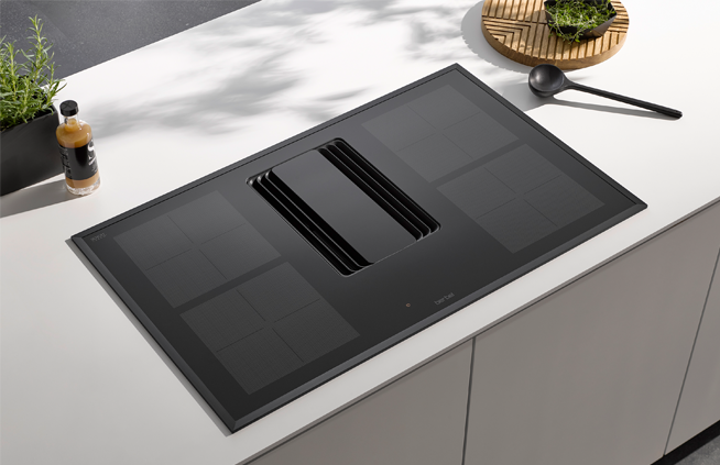 Berbel Downline compact indukcione ploče za kuvanje sa integrisanim aspiratorom W80 cm