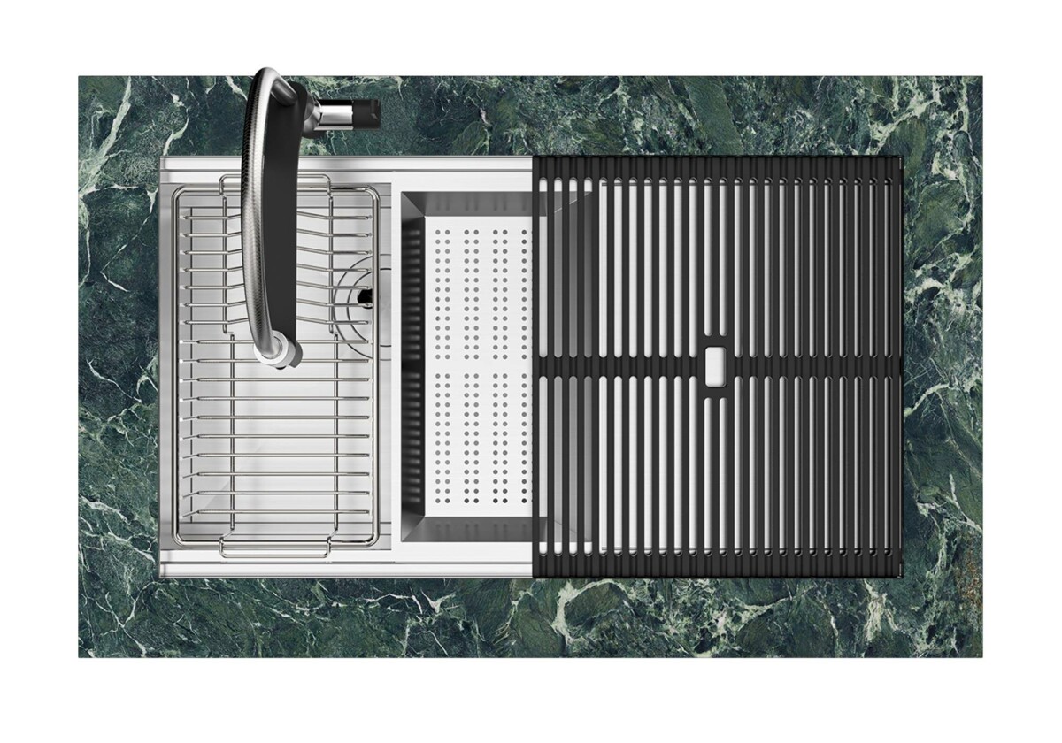 Foster Milanello Workstation bakar 1034 858 podgradna sudopera 75x37.4 cm - Slika 8