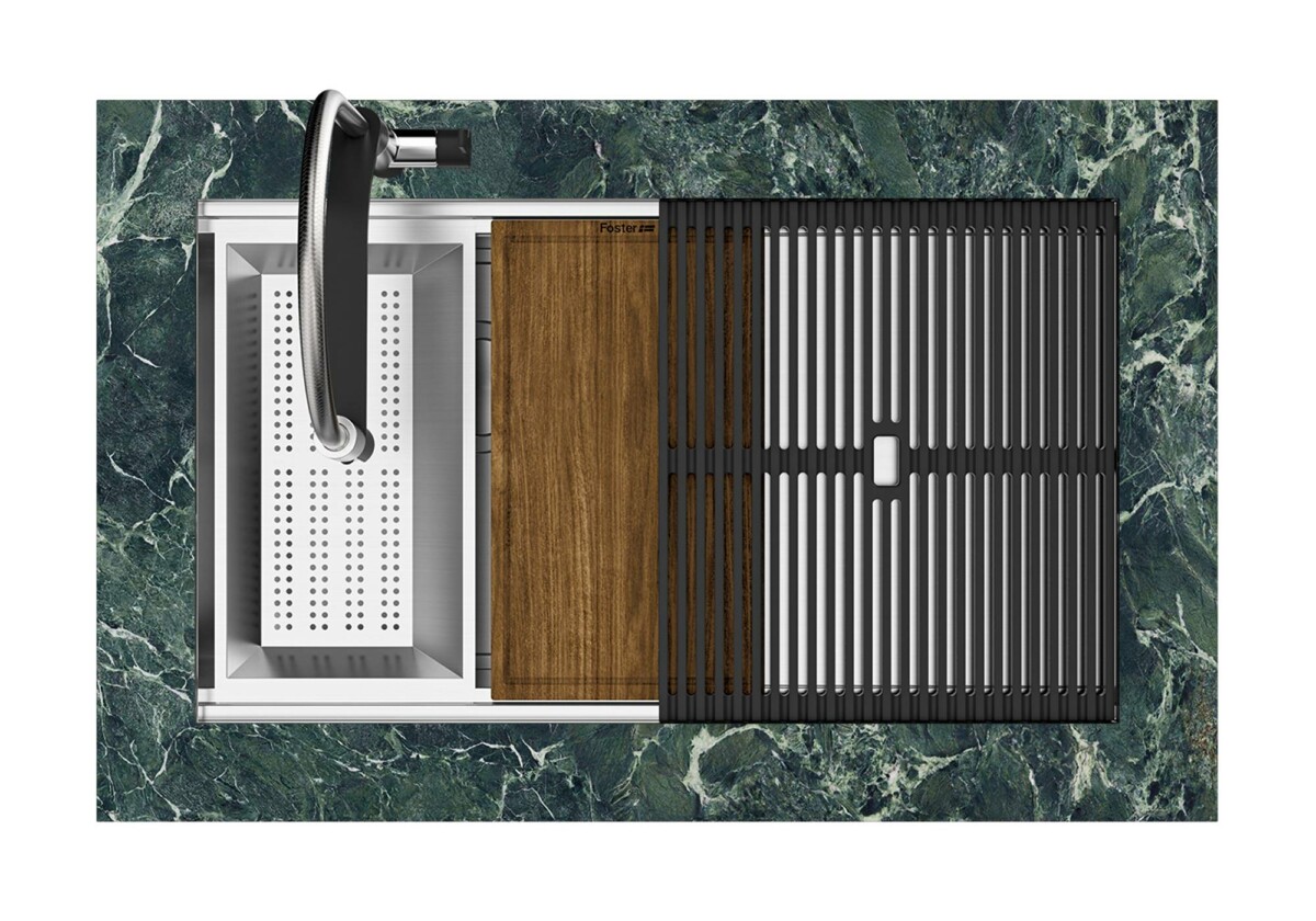 Foster Milanello Workstation bakar 1034 858 podgradna sudopera 75x37.4 cm - Slika 10