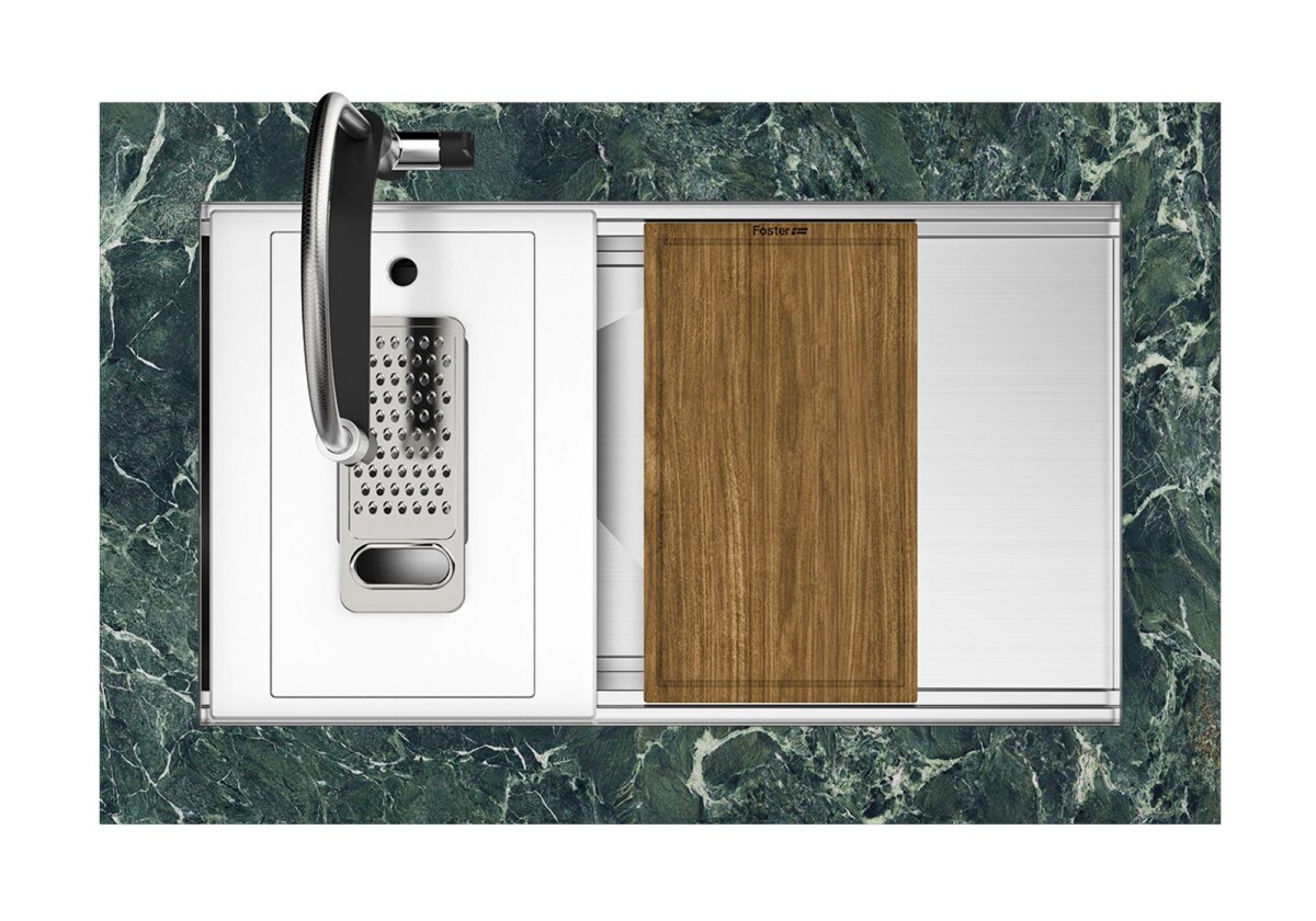 Foster Milanello Workstation bakar 1034 858 podgradna sudopera 75x37.4 cm - Slika 11