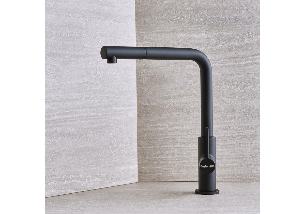 Foster Omega mat crna 8498 626 slavina sa tušem - Slika 2