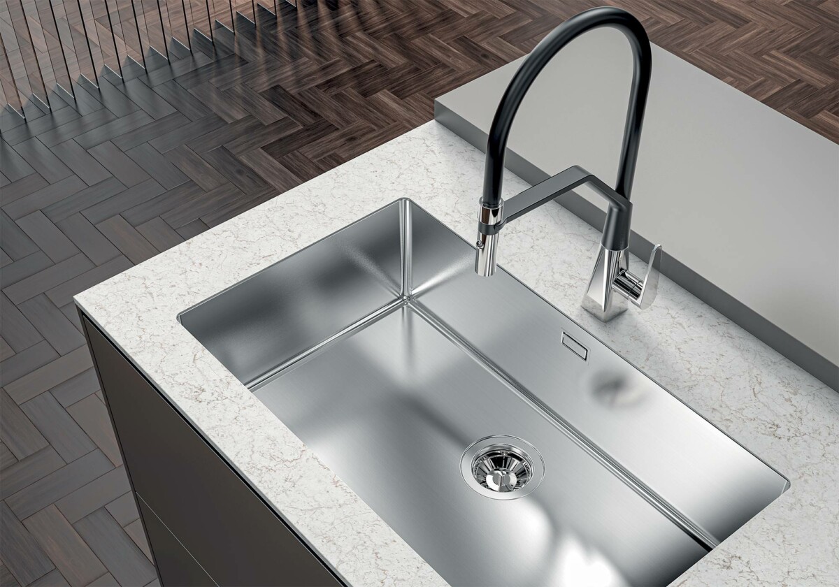 Foster Phantom gun metal 4371 056 podgradna sudopera 72,6x41,6 cm - Slika 2