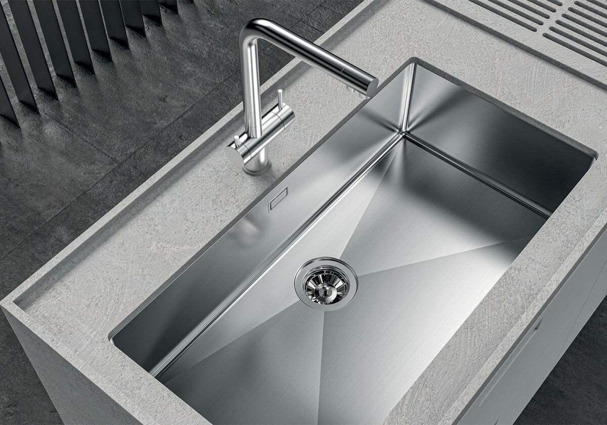 Foster Quadra R12 inox 1718 850 podgradna sudopera 84x44cm - Slika 4