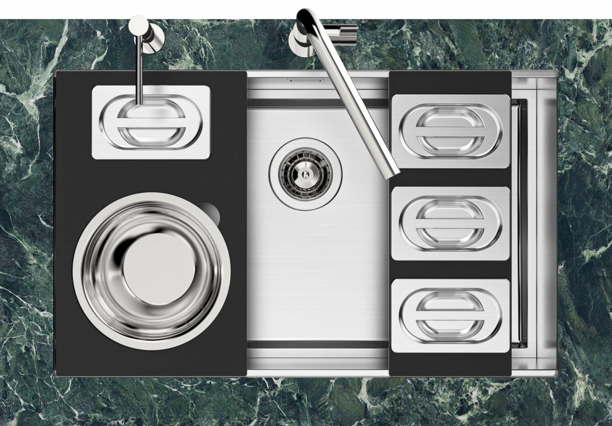 Foster Quadra EVO gun metal 1255 856 podgradna sudopera 57x47cm - Slika 6