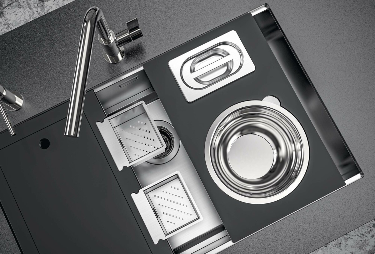 Foster Quadra EVO gun metal 1254 856 podgradna sudopera 47x47cm - Slika 10