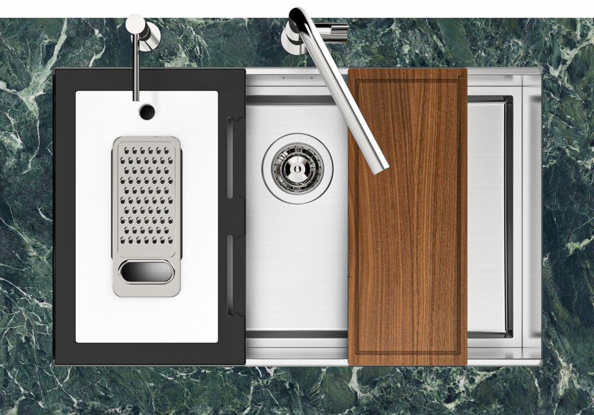 Foster Quadra EVO gun metal 1254 856 podgradna sudopera 47x47cm - Slika 7